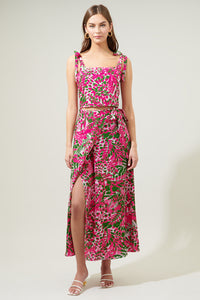 Cienega Floral Maxi Wrap Skirt