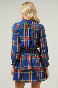 Lakeview Plaid Clifton Double Ruffle Dress