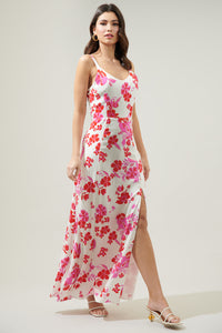 Maui Floral Portia Open Back Maxi Dress