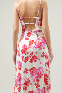 Maui Floral Portia Open Back Maxi Dress