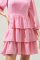 Corinne Polka Dot Tiered Mini Dress