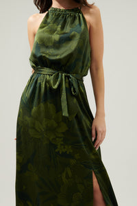 Ivy Tropics Yucca Halter Maxi Dress