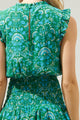 Rainier Paisley Trolly Smocked Mini Dress