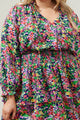 Mountain Spring Starla Smocked Tiered Mini Dress Curve
