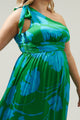 Seamoss Floral Bayou One Shoulder Maxi Dress Curve
