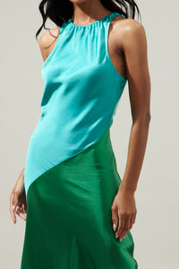 Kavela Color Block Sheath Maxi Dress