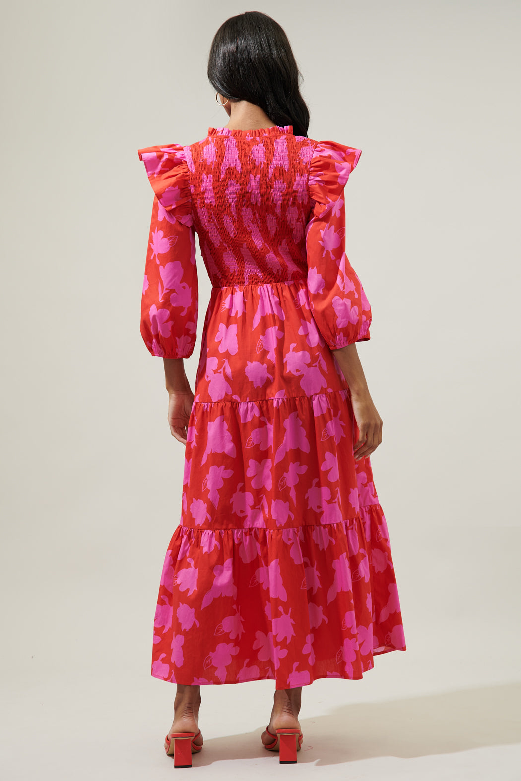 Raspberry Bliss Brighton Smocked Poplin Maxi Dress – Sugarlips