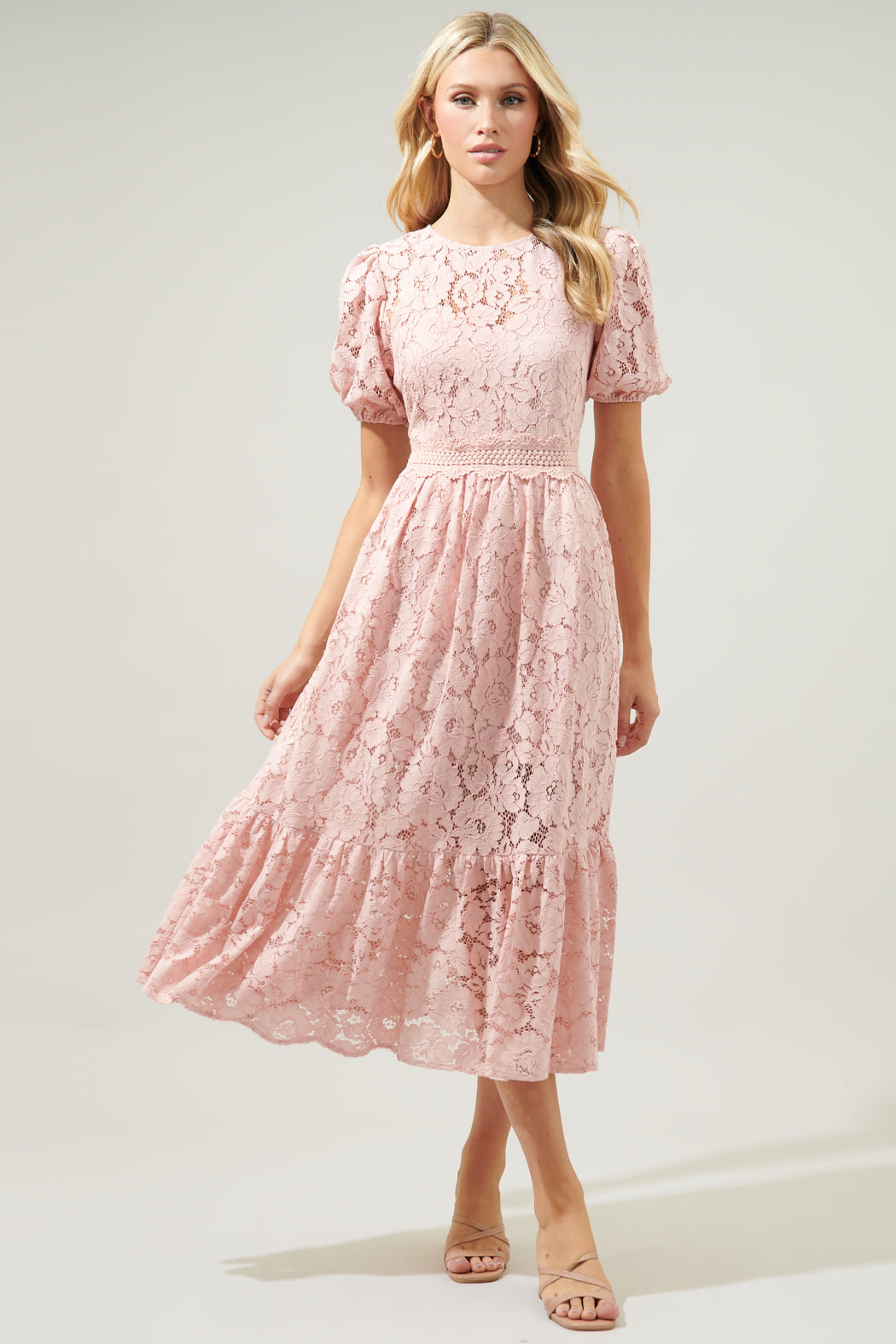 Fleur de Lis Lace Midi Dress Fleur de Lis Lace Midi Dress