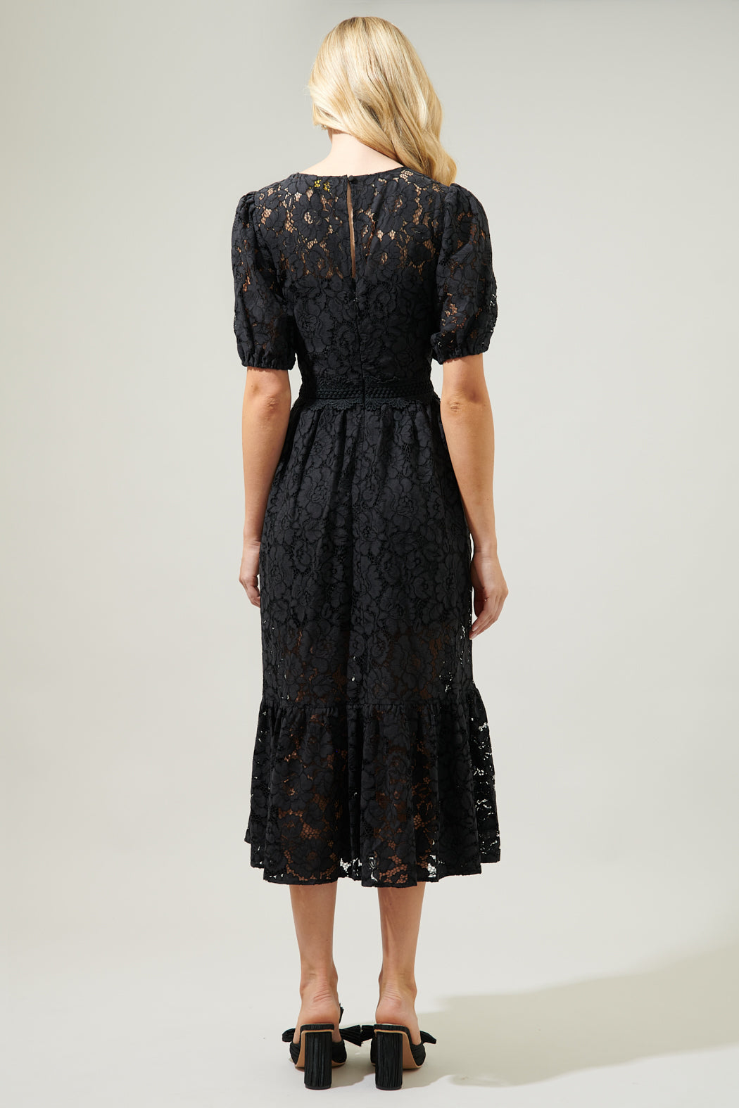 Fleur de Lis Lace Midi Dress Sugarlips Fleur de Lis Lace Midi Dress Sugarlips