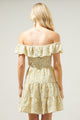 Pastina Floral Payton Sweetheart Ruffle Mini Dress