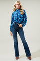 Sweetwater Floral Figaro Balloon Sleeve Blouse