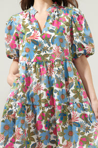 Avitall Floral Jacey Babydoll Mini Dress