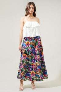 Santa Elena Ruffle Maxi Skirt