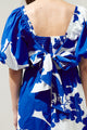 Yardley Floral Marion Puff Sleeve Babydoll Mini Dress