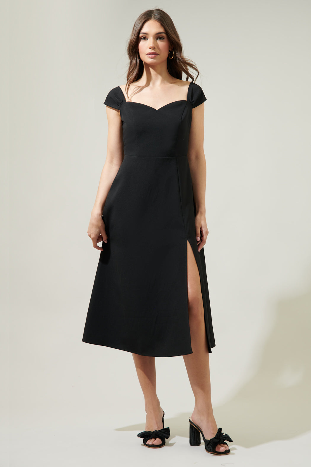 Dixon Convertible Strap Midi Dress Black / Xs by Sugarlips Dixon Convertible Strap Midi Dress Black / Xs by Sugarlips
