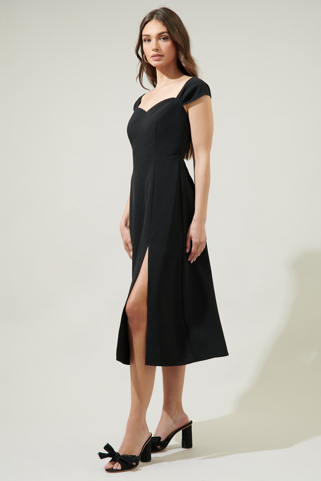 Dixon Convertible Strap Midi Dress Black / Xs by Sugarlips Dixon Convertible Strap Midi Dress Black / Xs by Sugarlips