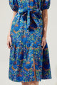 Ruya Floral Kellie Poplin Midi Dress
