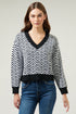 Greta Zebra Long Sleeve Sweater