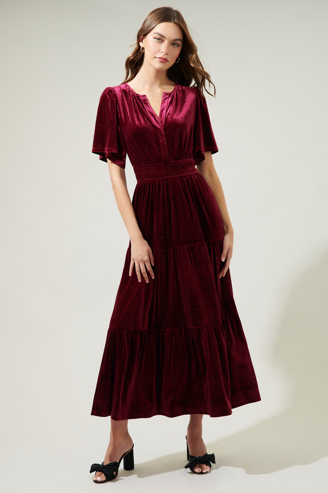 sugar free dress burgundy Sugar Free Dress - White