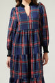 Lakeview Plaid Sherril Long Sleeve Maxi Dress