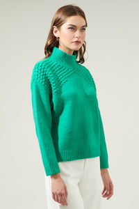 Fresia Textured Turtleneck Sweater