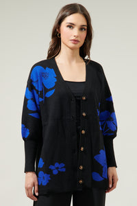 Kassey Floral Button Down Long Cardigan