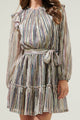 Sedona Multicolor Metallic Mini Dress