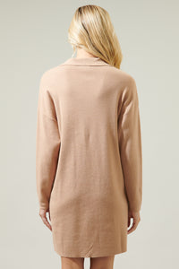 Emerla Relaxed Collared Sweater Dress