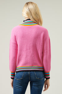 Marriott Rainbow Stripe Long Sleeve Sweater