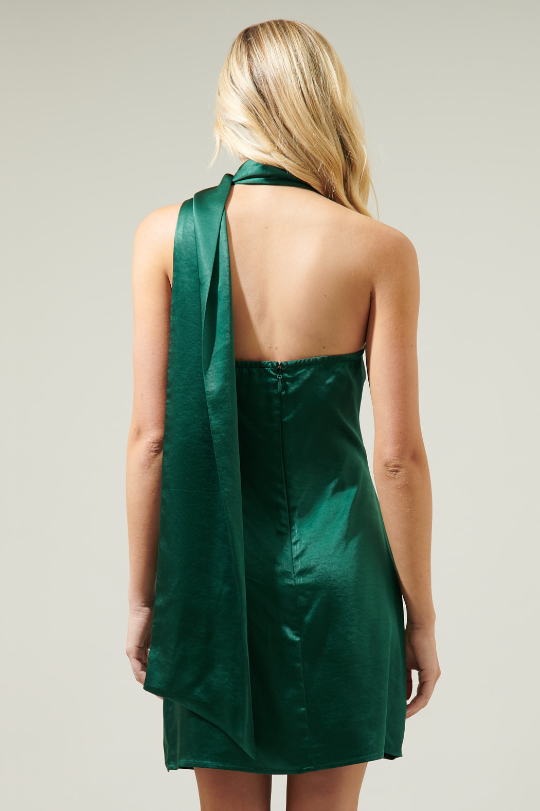 sugar lips satin dress Sallier Satin One Shoulder Mini Dress