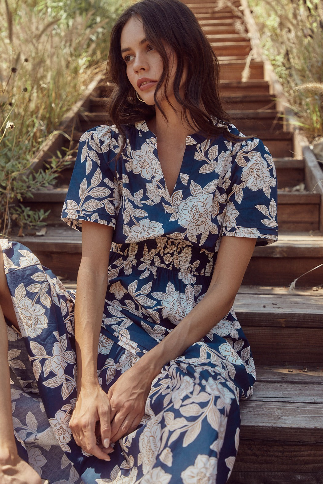 Lilo Night Tropics Belraj Poplin Maxi Dress Lilo Night Tropics Belraj Poplin Maxi Dress