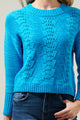 Toranto Pointelle Long Sleeve Sweater