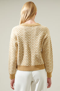 Greta Zebra Long Sleeve Sweater