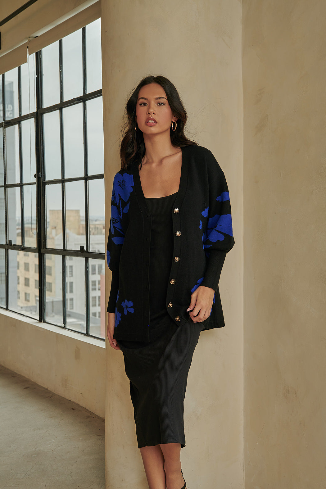 Kassey Floral Button Down Long Cardigan – Sugarlips