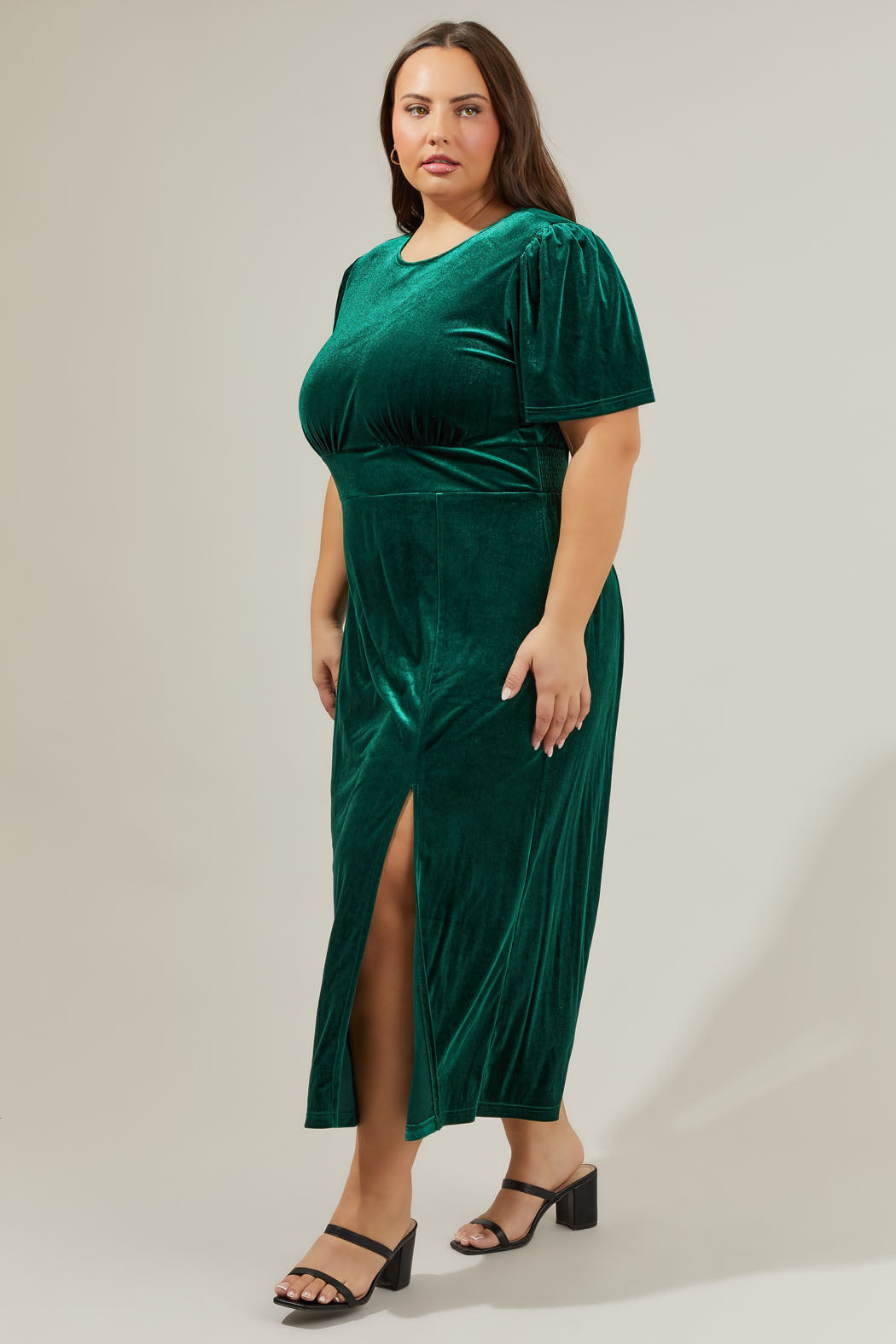 plus size velvet midi dress Plus Size Velvet Dresses