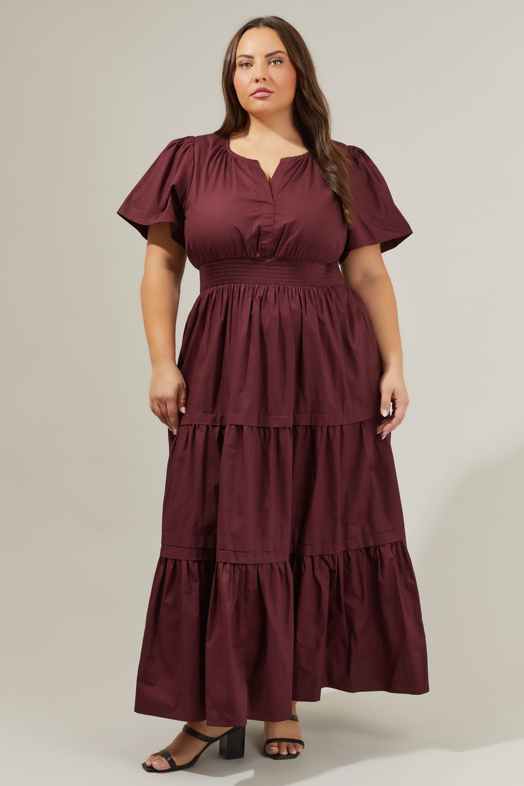 cider burgundy dress Burgundy Red