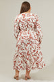 Garnet Floral Midi Dress Curve