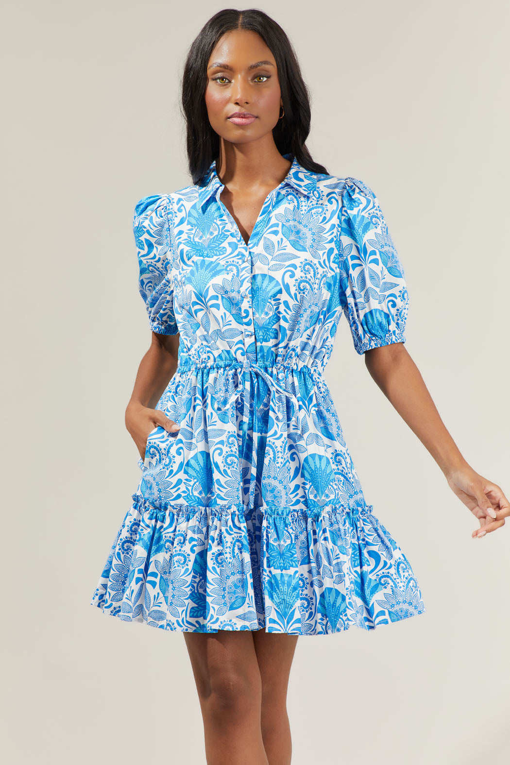 button down cocktail dress Amazon.com: Long Sleeve Shirt Dress for Women, V Neck Button Aline Dress with Pockets Cocktail Party Work Office Business Midi Belt Dresses Black M : Clothing, Shoes & Jewelry