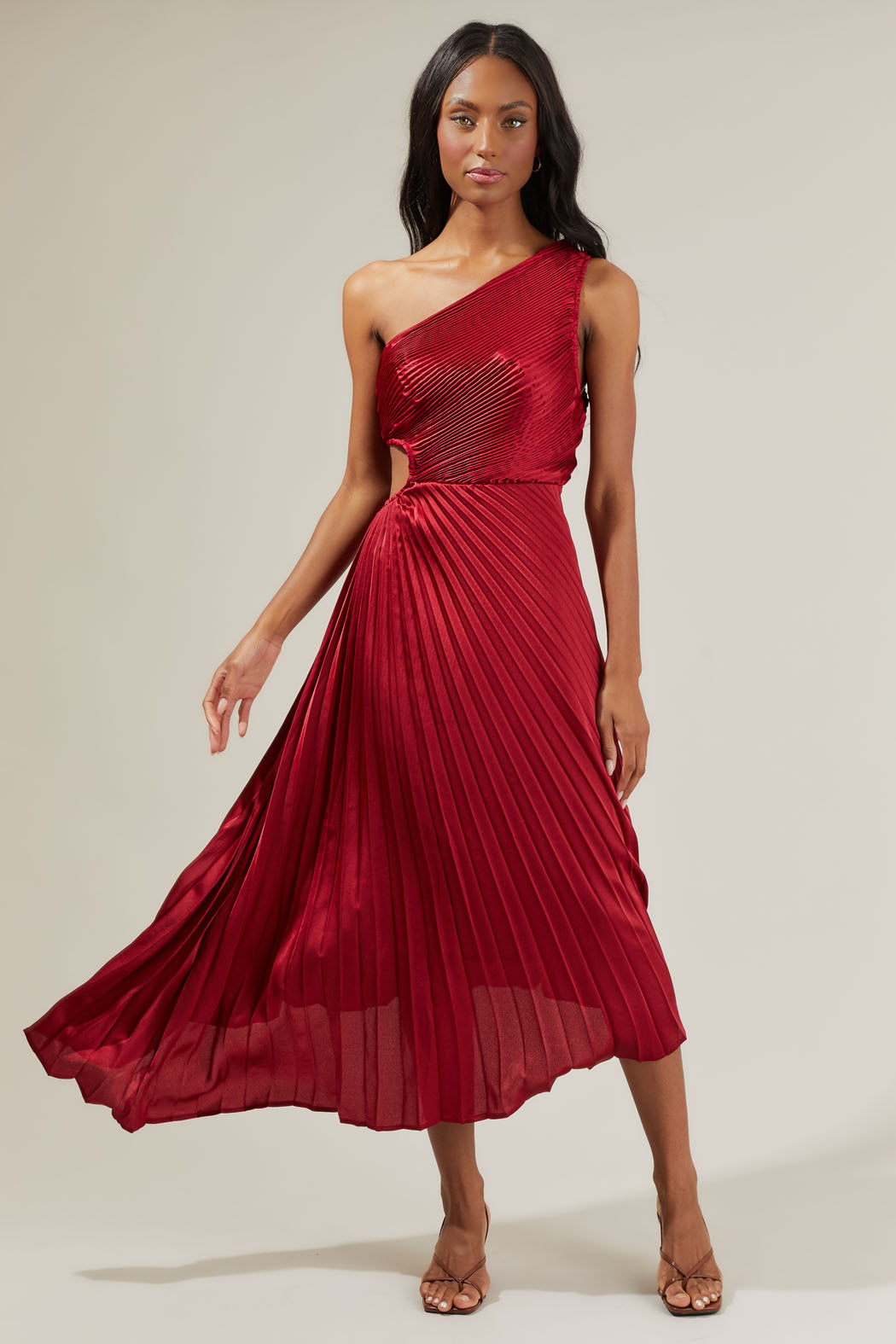 Marigold Aurora Pleated Maxi Dress Emerald / XL by Sugarlips Marigold Aurora Pleated Maxi Dress Emerald / XL by Sugarlips