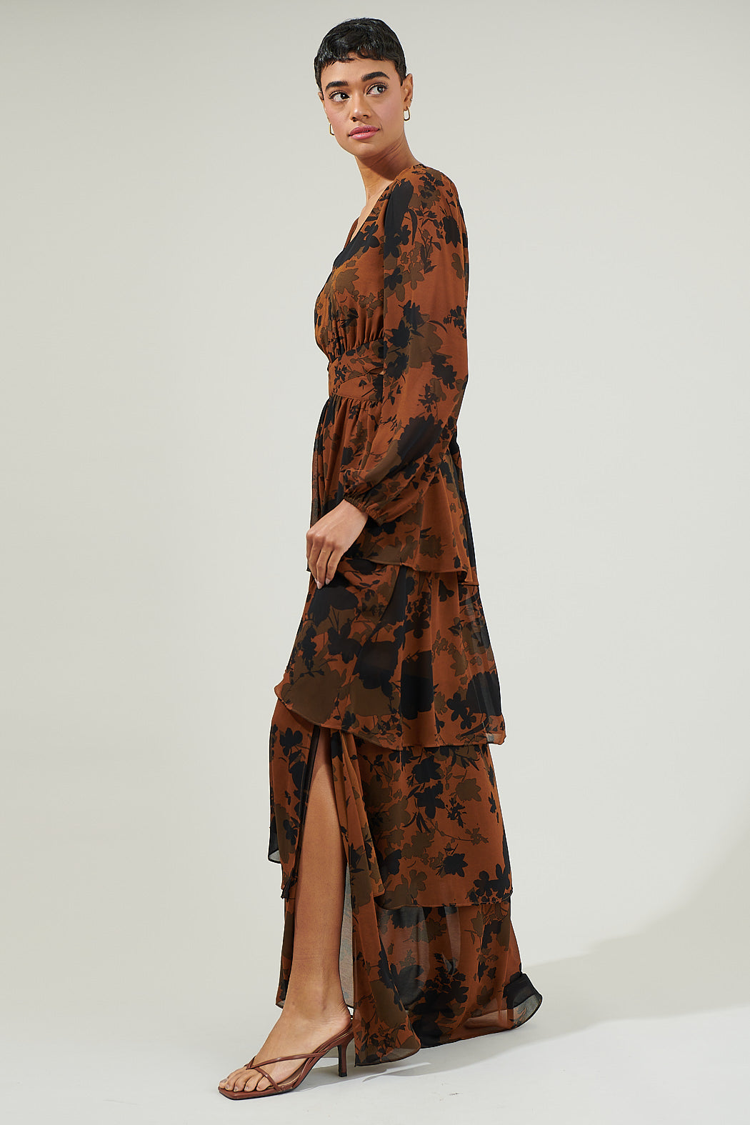 Sandy Floral Pleated Maxi Dress Sugarlips Sandy Floral Pleated Maxi Dress Sugarlips