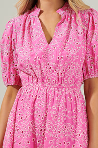 Rosie Eyelet Mini Dress