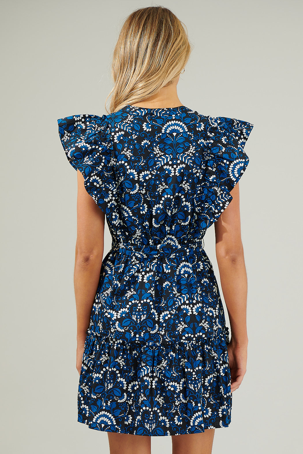 Etta Floral Ruffle Mini Dress Sugarlips Etta Floral Ruffle Mini Dress Sugarlips