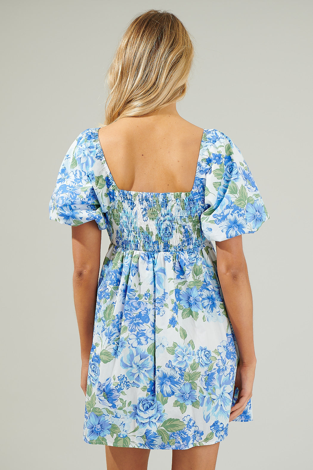 blue floral pleated dress Light Blue Floral Pleated Maxi Dress