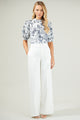 Renzo Toile Ever After Mock Neck Blouse