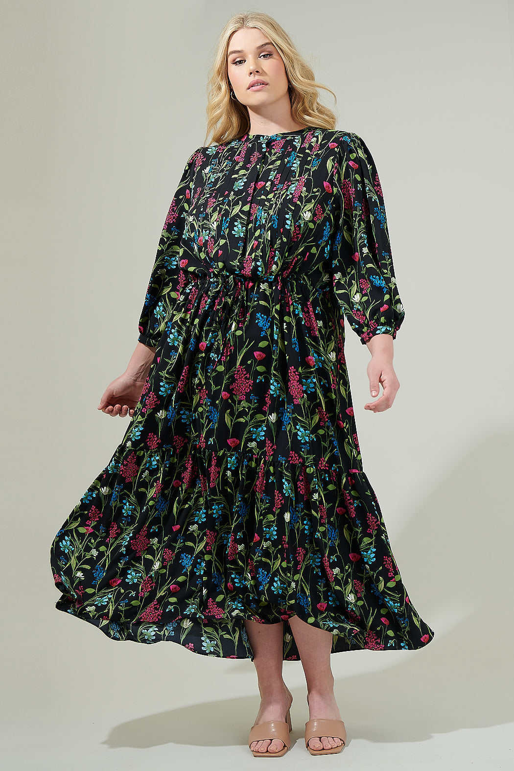 madeline midi dress Madeline Floral Bow Back Midi Dress