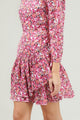 Aura Floral Ruffle Mini Dress