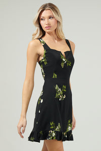 Jenna Floral Smocked Mini Dress