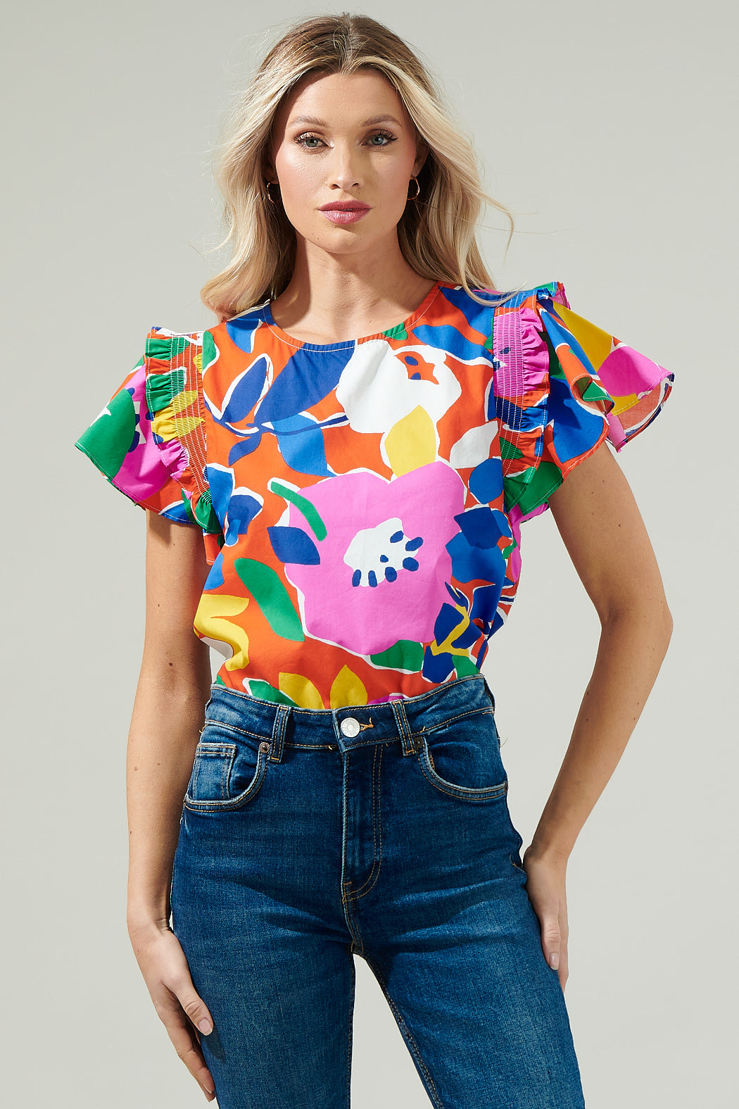 Giza Glare Lisa Marie Ruffle Top – Sugarlips - Main Image