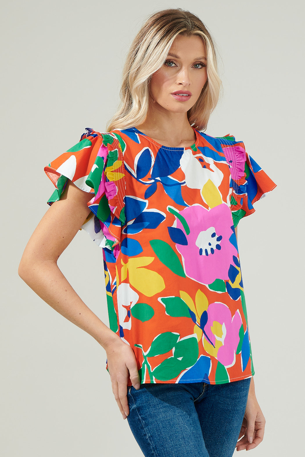 Giza Glare Lisa Marie Ruffle Top – Sugarlips