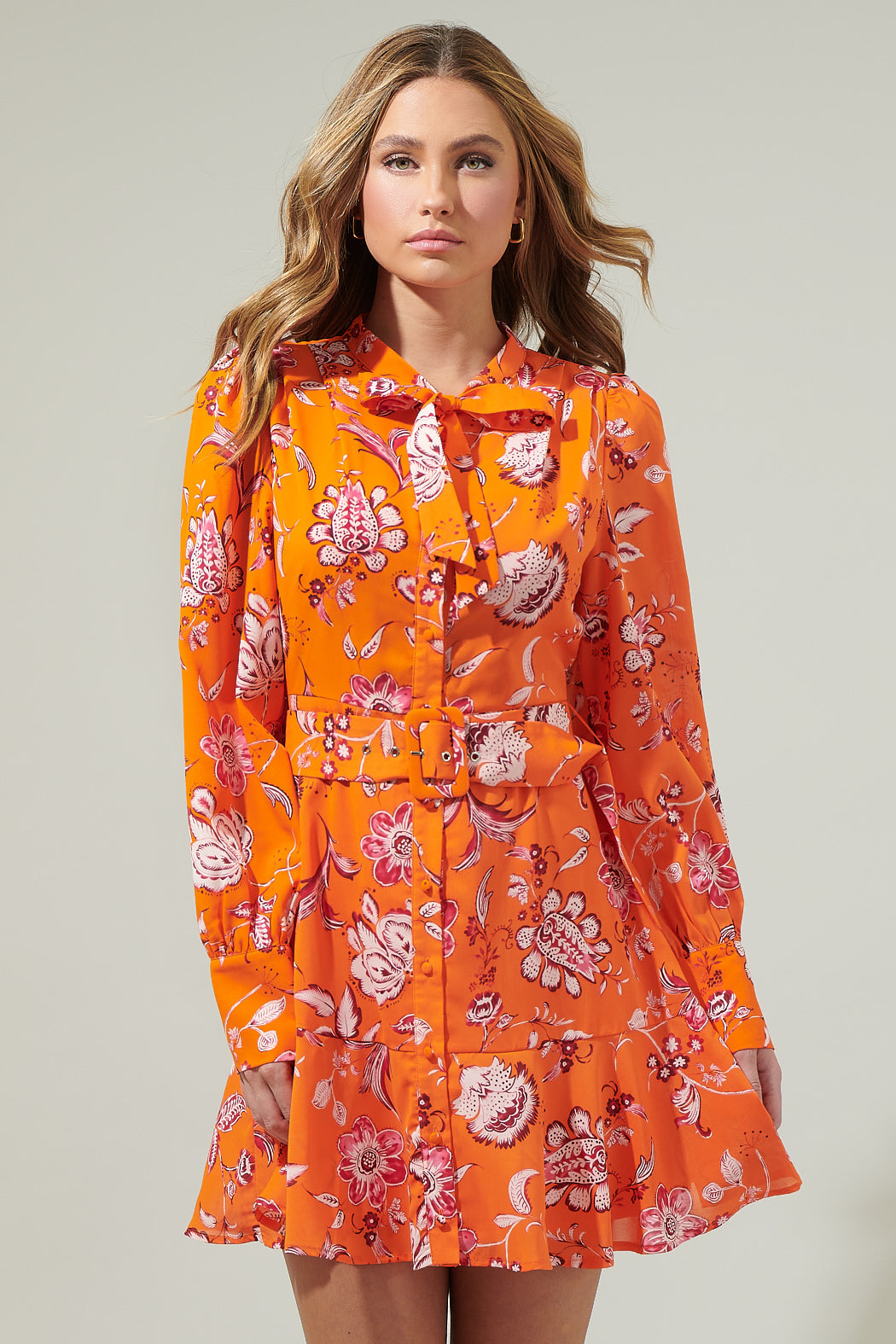Cosmo Floral Flare Mini Dress – Sugarlips